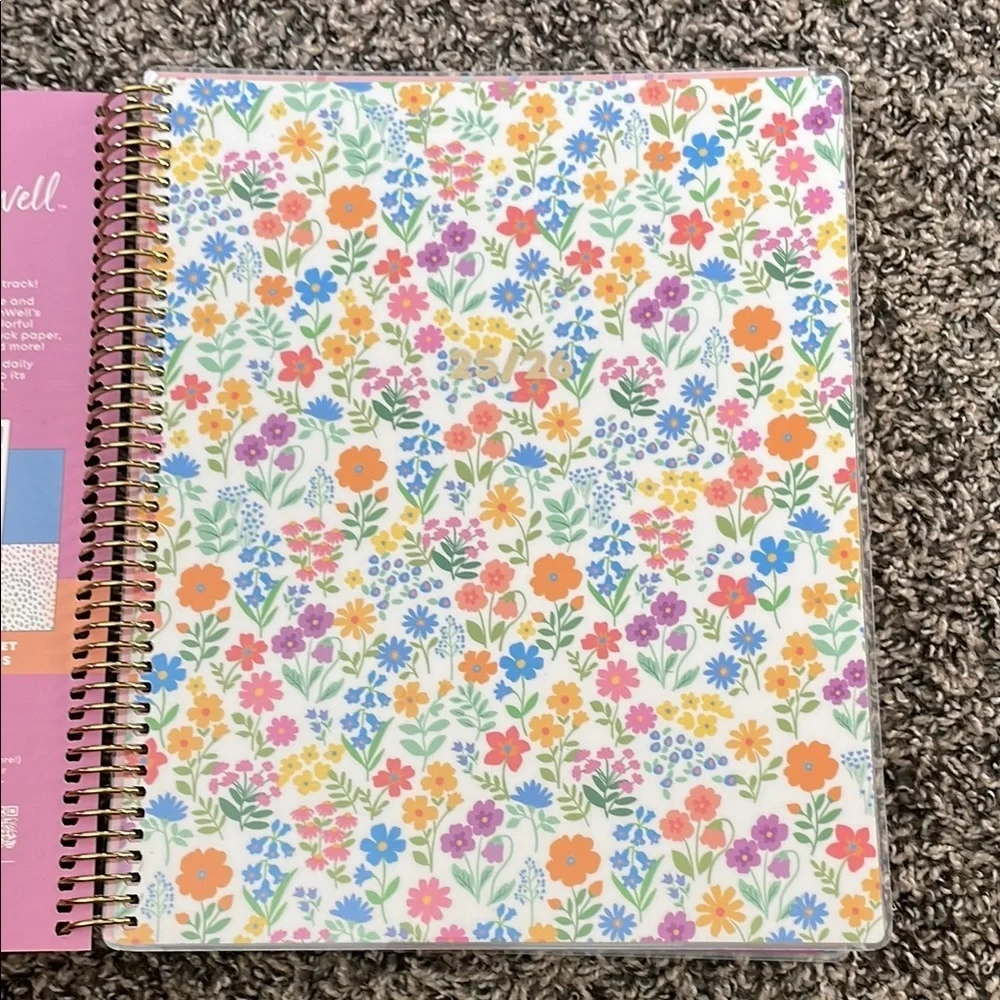 Teachwell Floral Teacher Lesson Planning Calendar Multicolor
